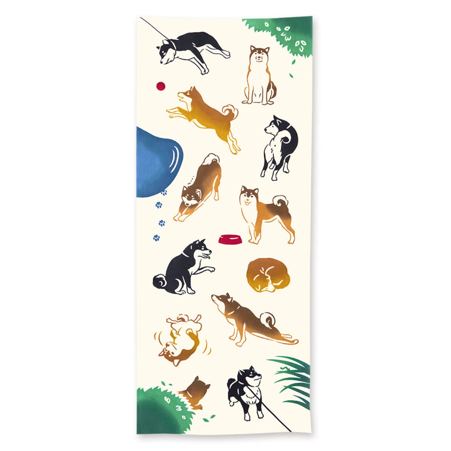 Shiba Inu Japanese Cotton Tenugui