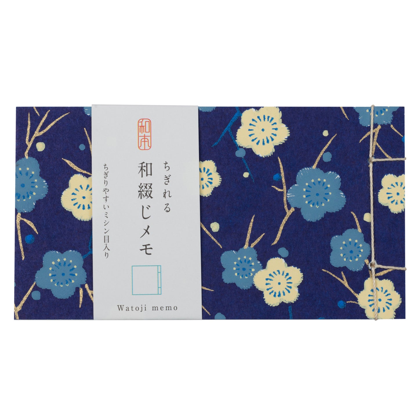 Ai Ume Yuzen Mini Japanese Memo Pad and label