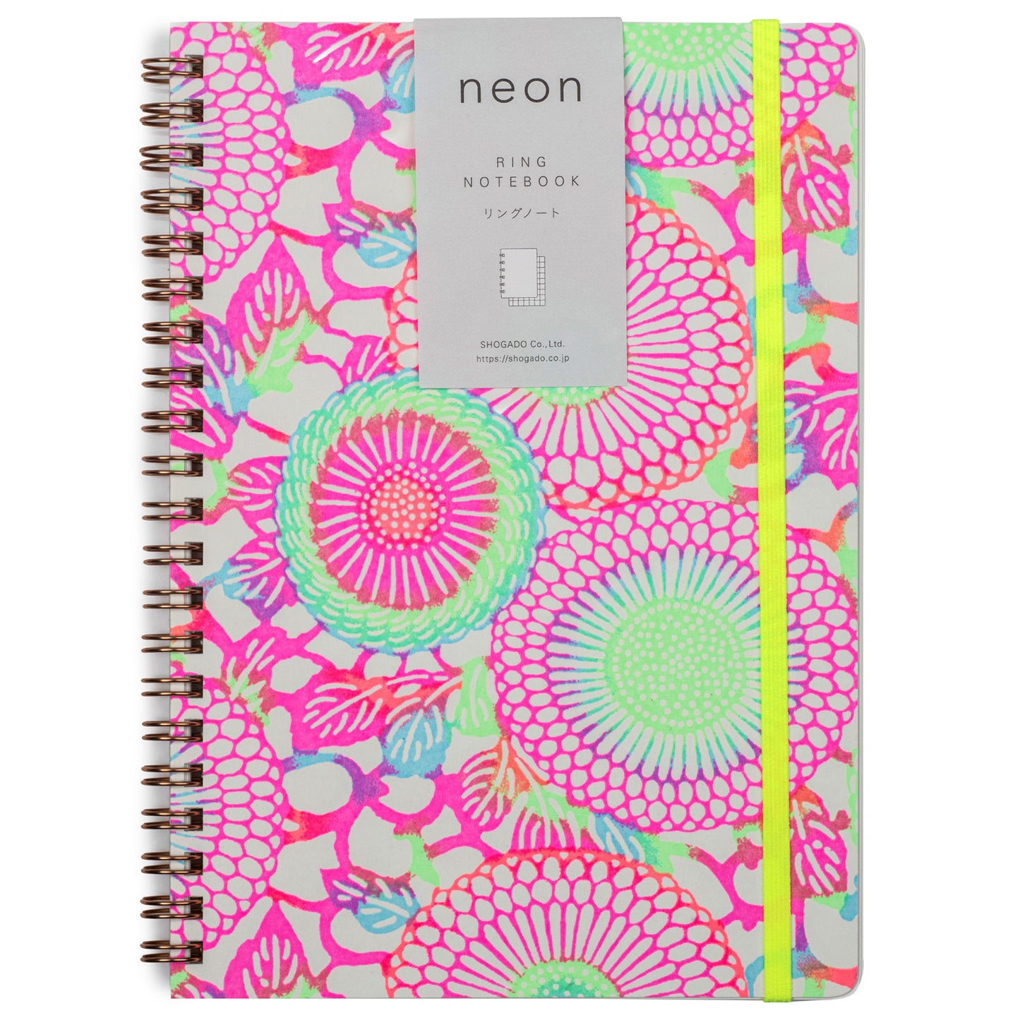 Akihabara Neon Yuzen Washi Japanese Notebook