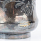 Antique Silver Japanese Sake Pot and Cup Set