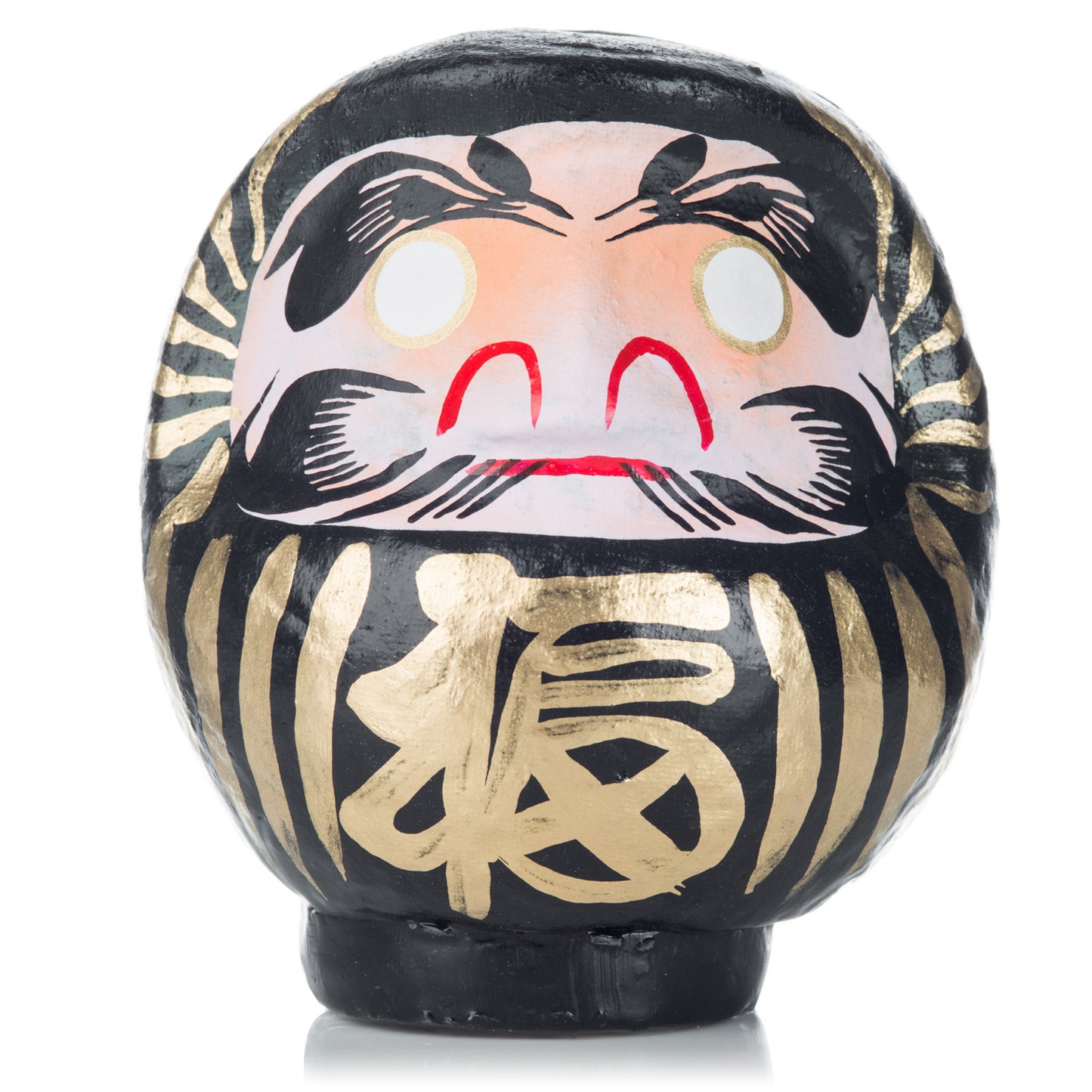 Black Japanese Daruma Doll Lucky God