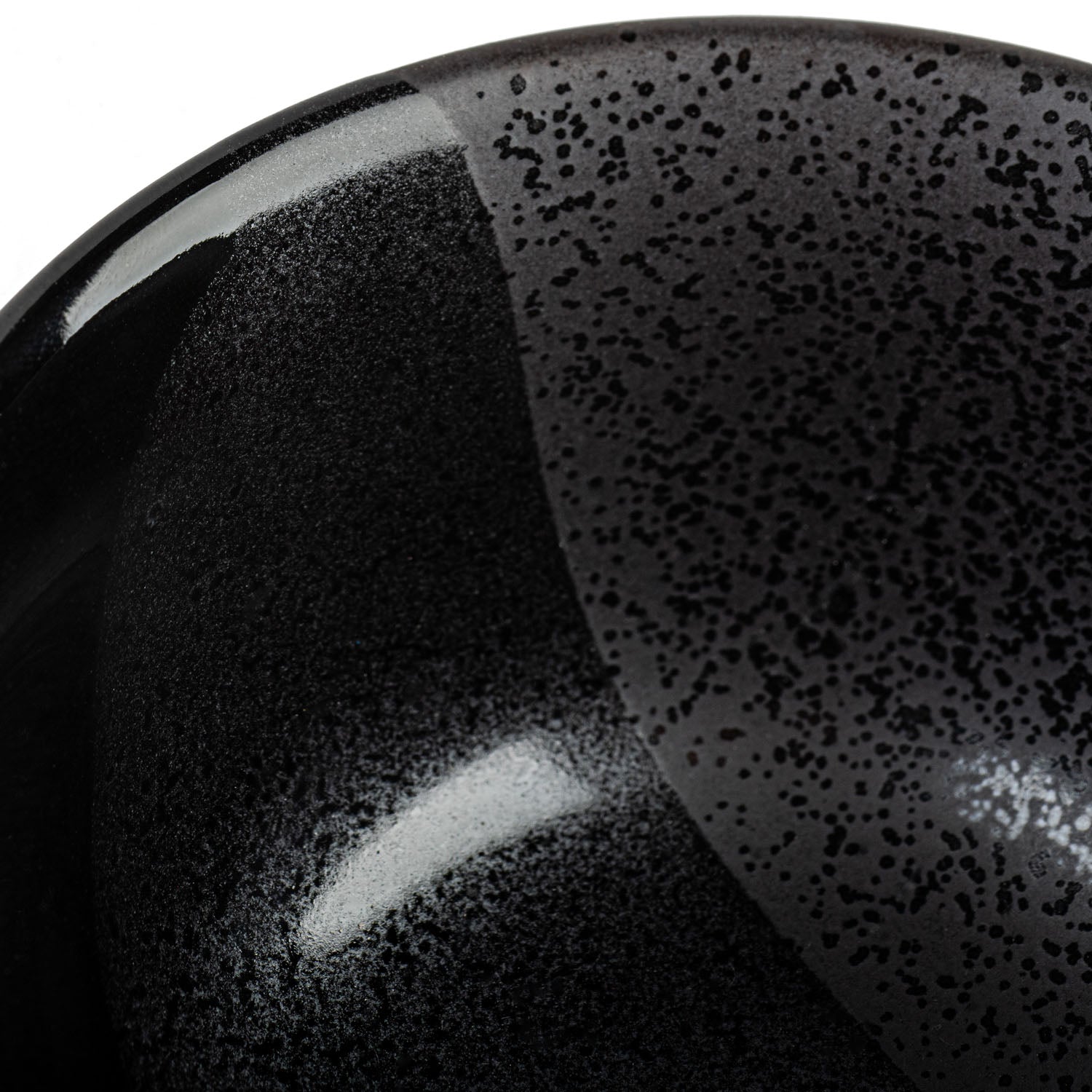 Black Nanban Traditional Japanese Tea Cup detail