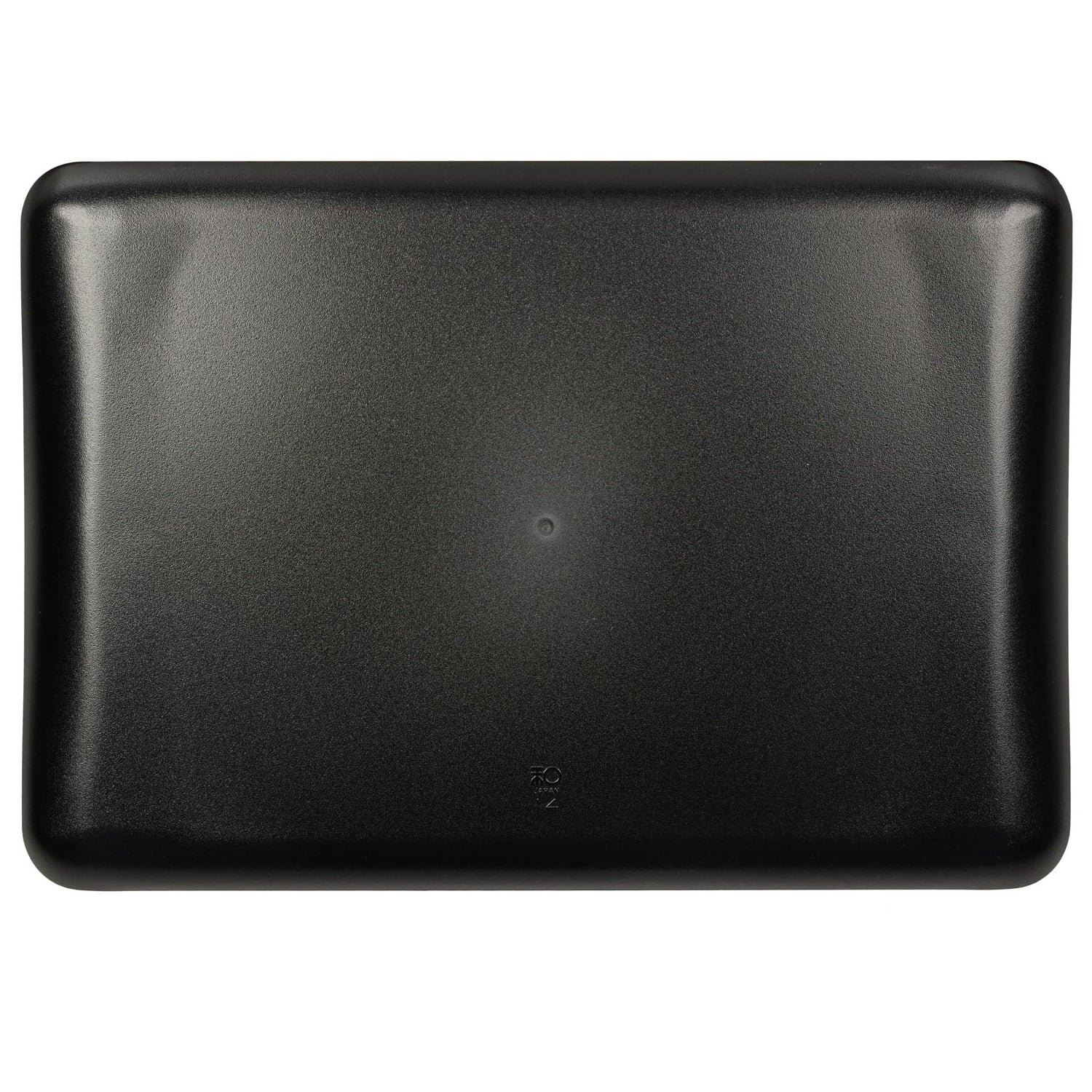Black Speckled Oblong Plastic Japanese Tray back