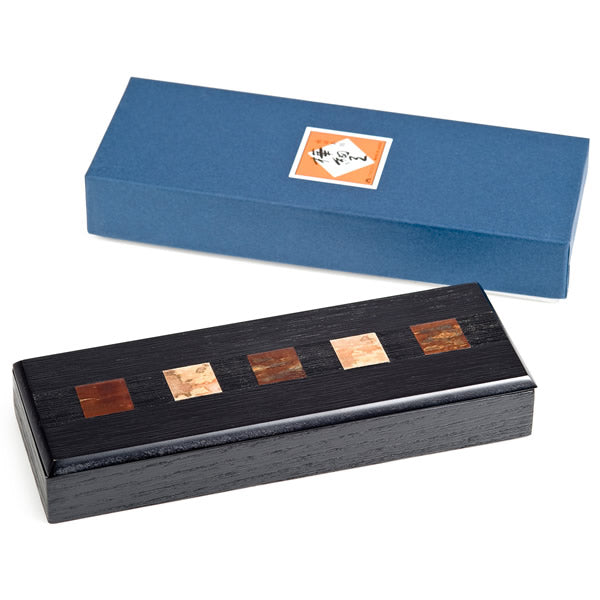 Black Square Handmade Japanese Pen Box