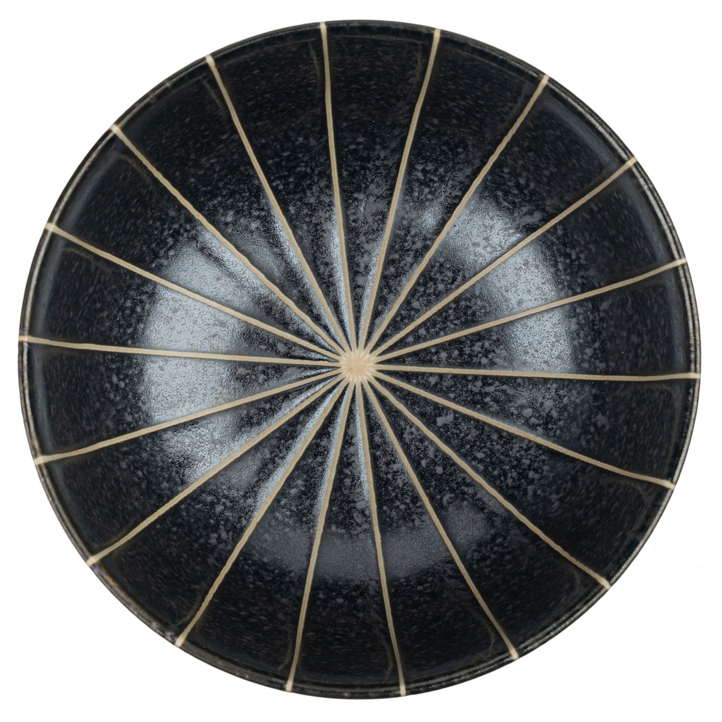 Black Tokusa Japanese Soup Bowl top