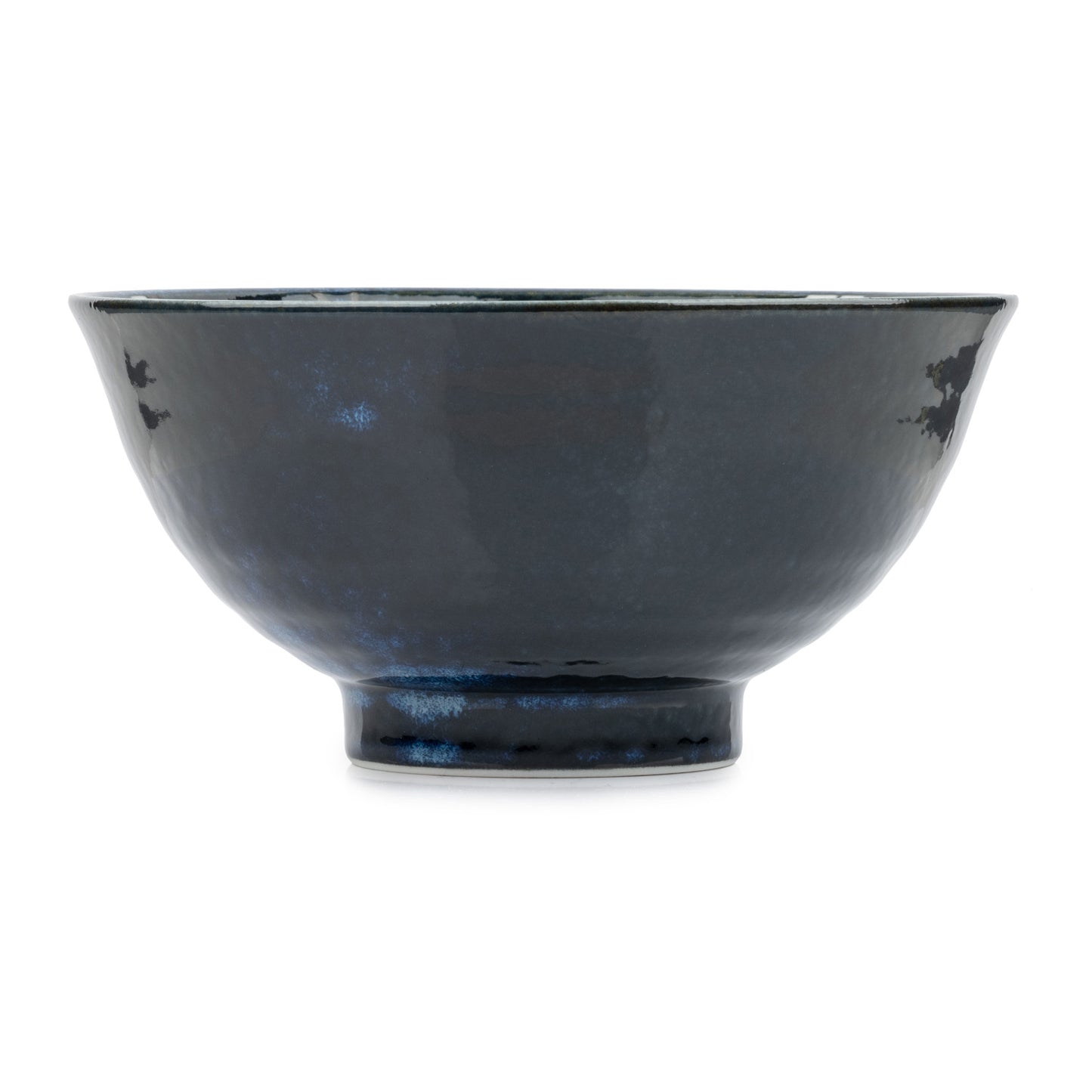 Blue Hana Cherry Blossom Japanese Soup Bowl side