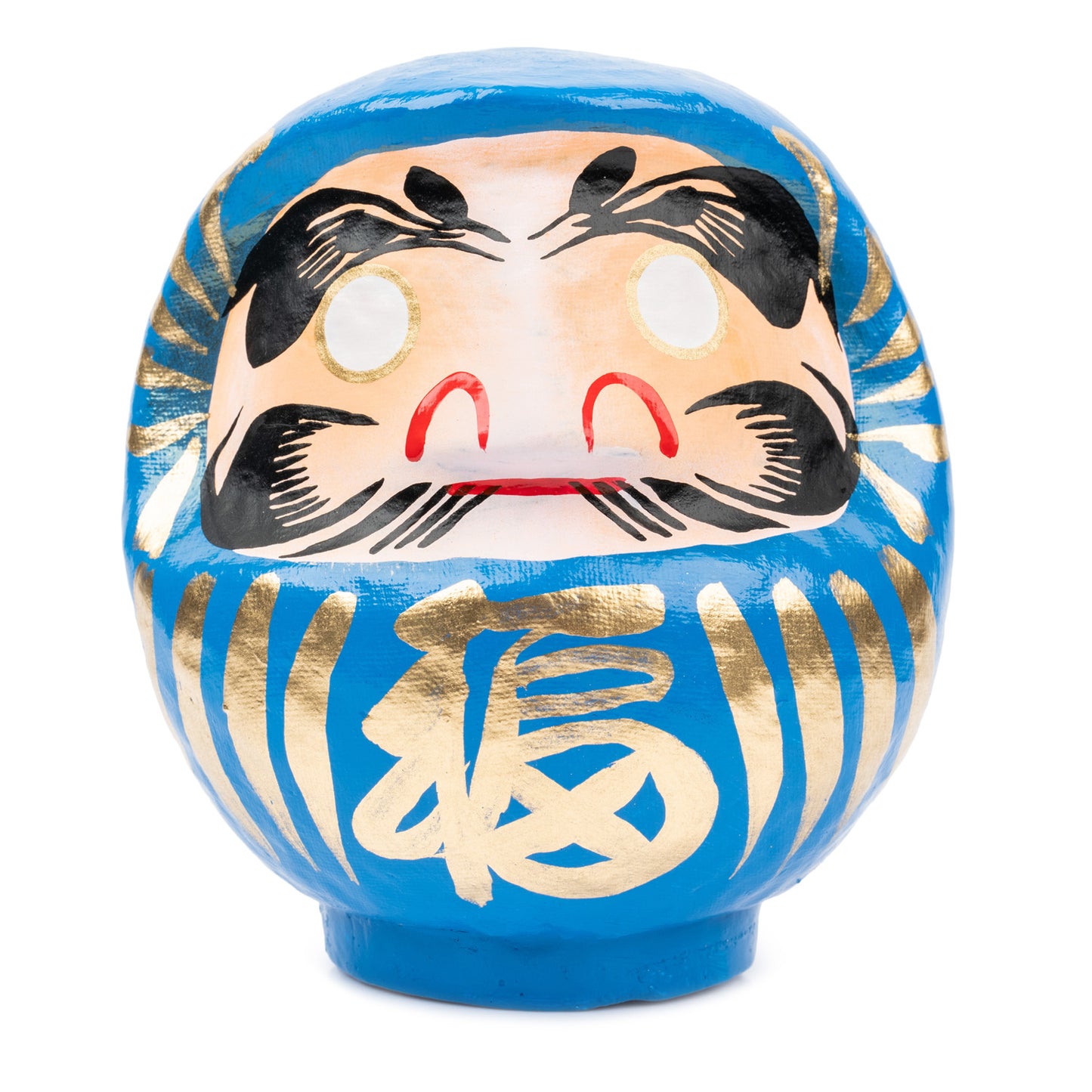 Blue Japanese Daruma Doll Lucky God