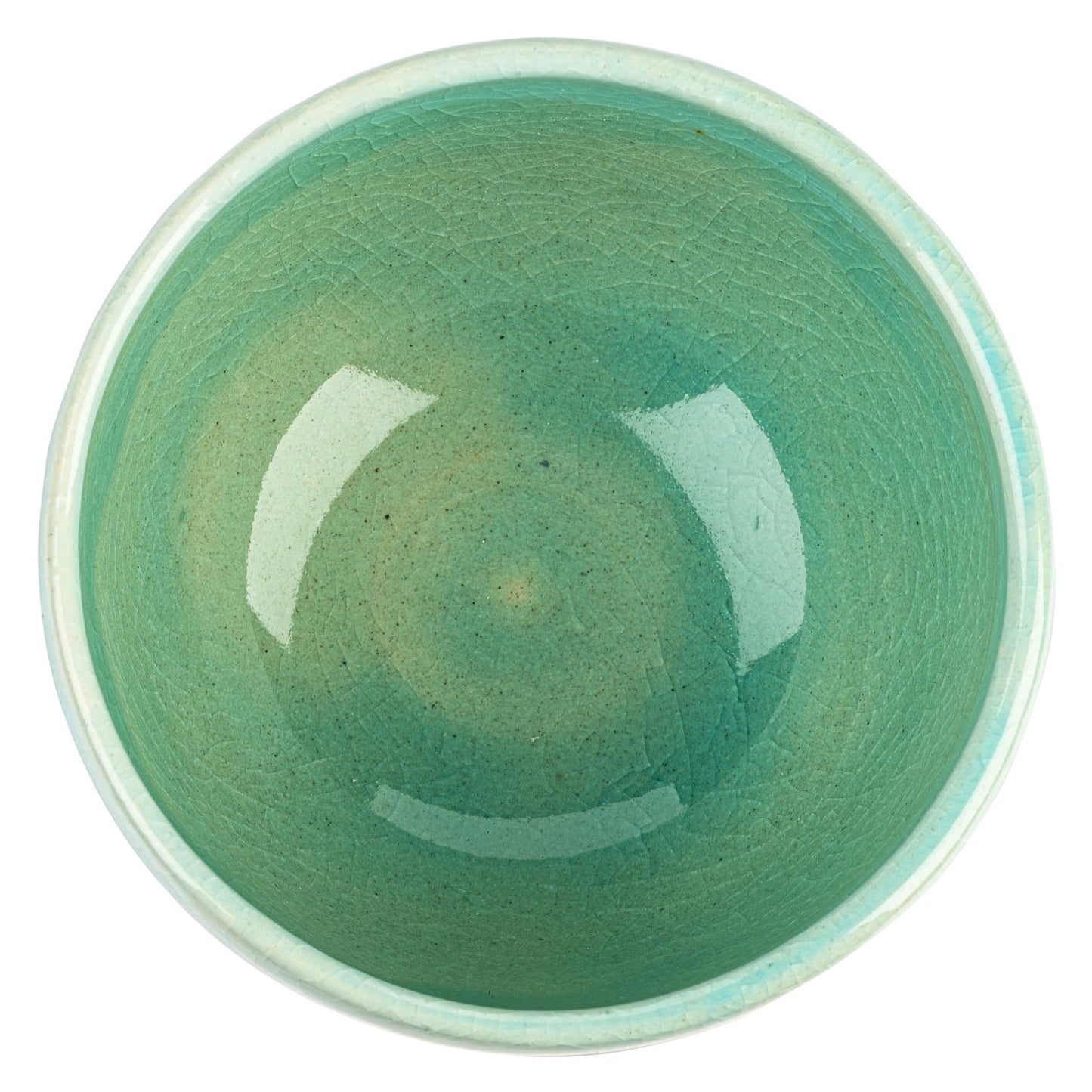 Blue Nagashi Premium Japanese Matcha Tea Cup top