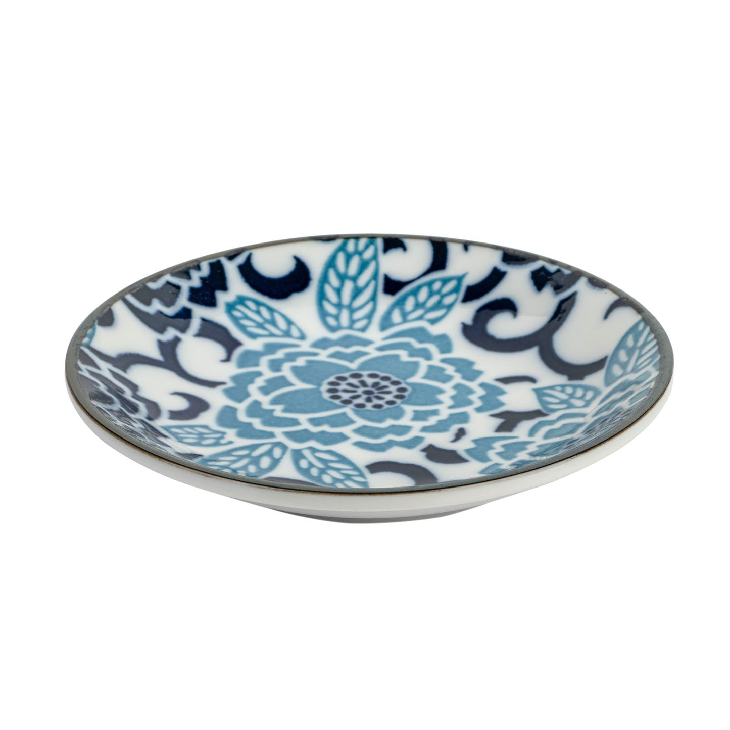 Blue Peony Japanese Sauce Dish