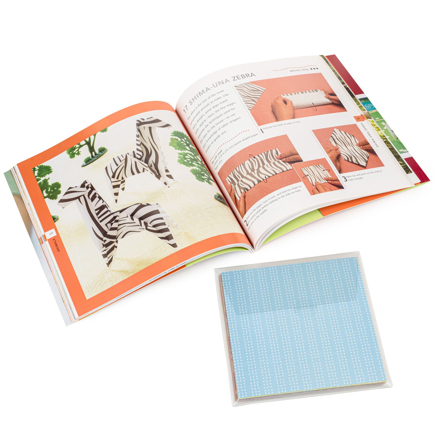 Book of Origami for Children open