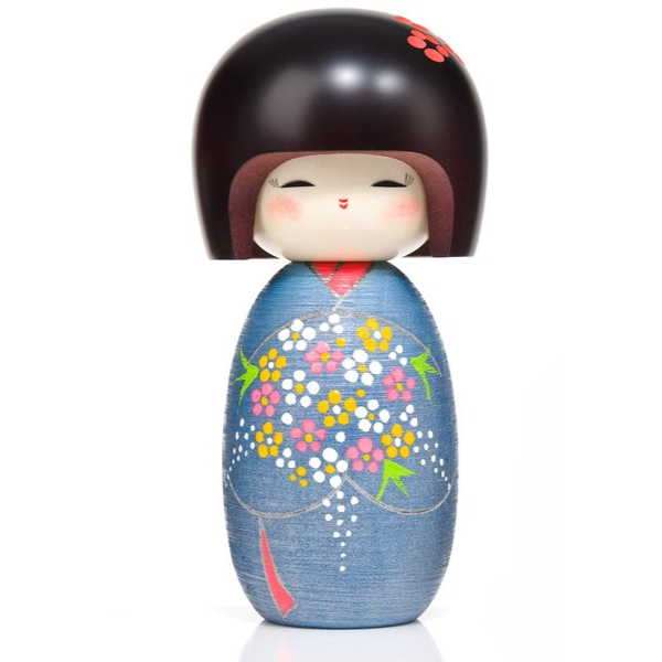 New Bunch of Flowers Large Kokeshi Doll