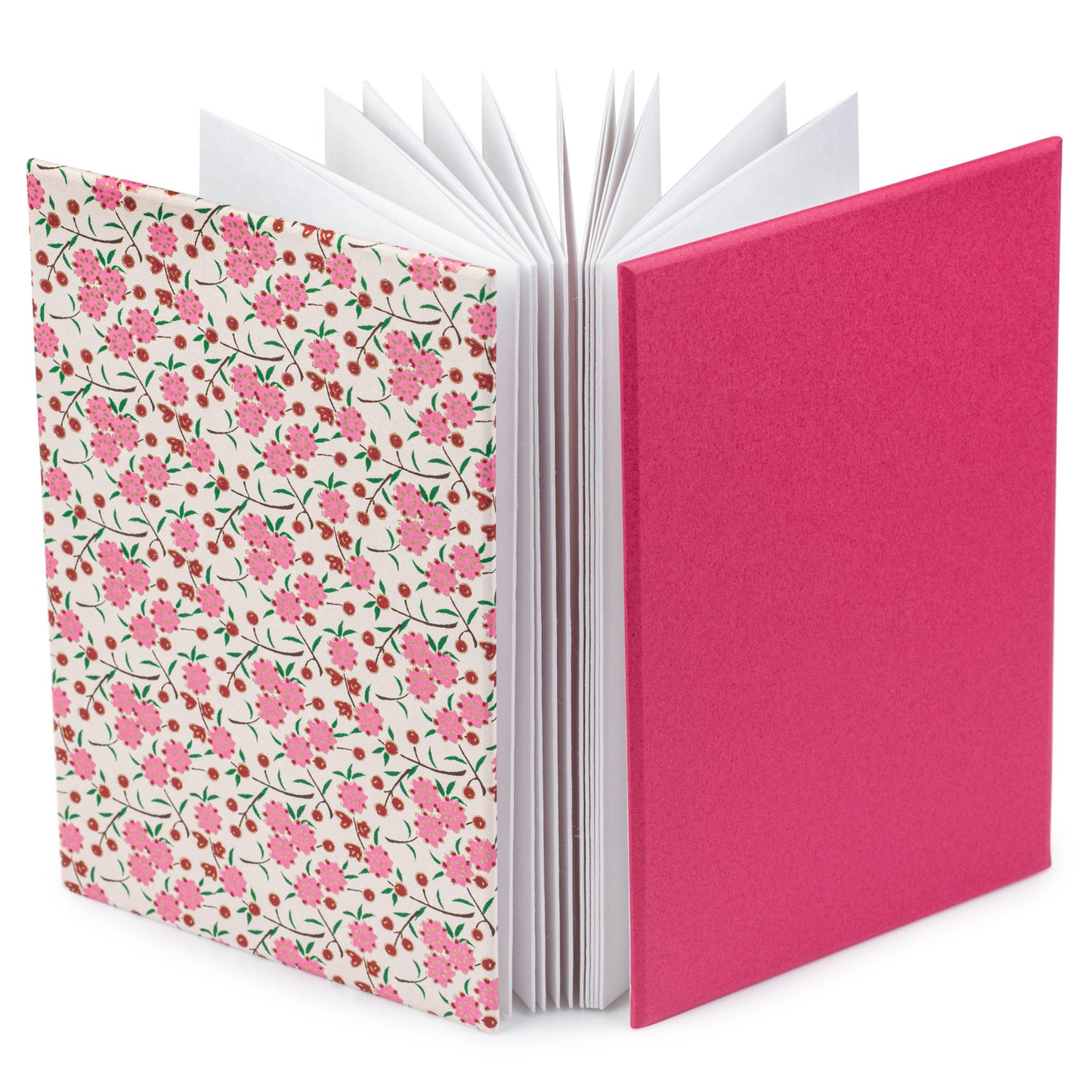 Cherry Blossom Japanese Goshuincho Notebook open