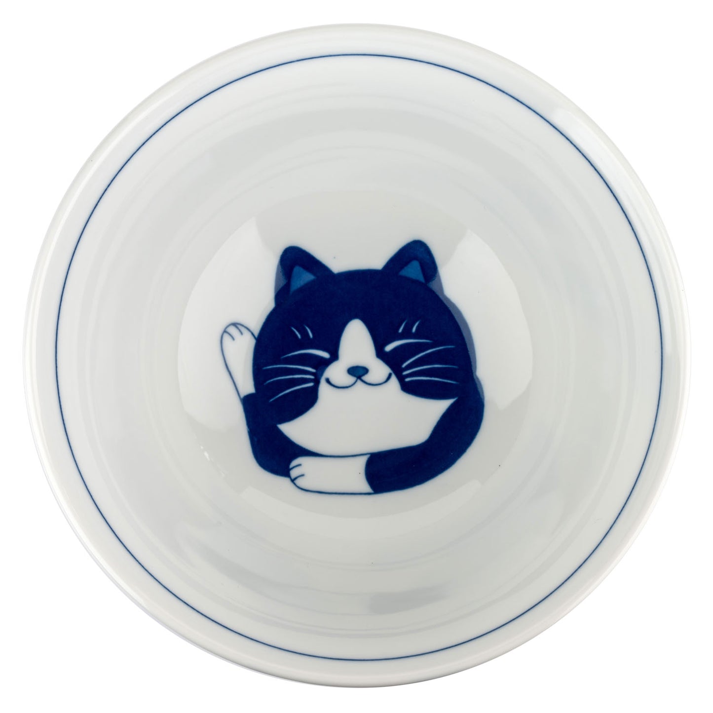 Chigura Hachiware Japanese Ramen Noodle Bowl top