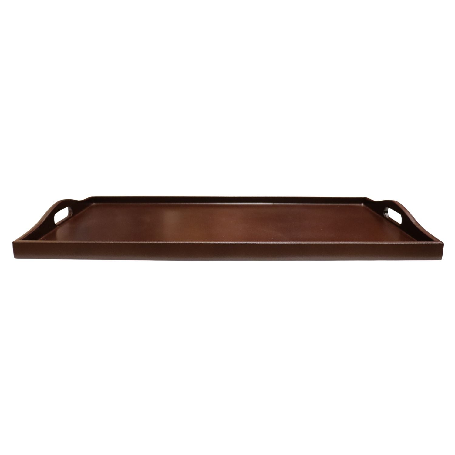 Extra Large Dark Brown Japanese Wooden Tray side
