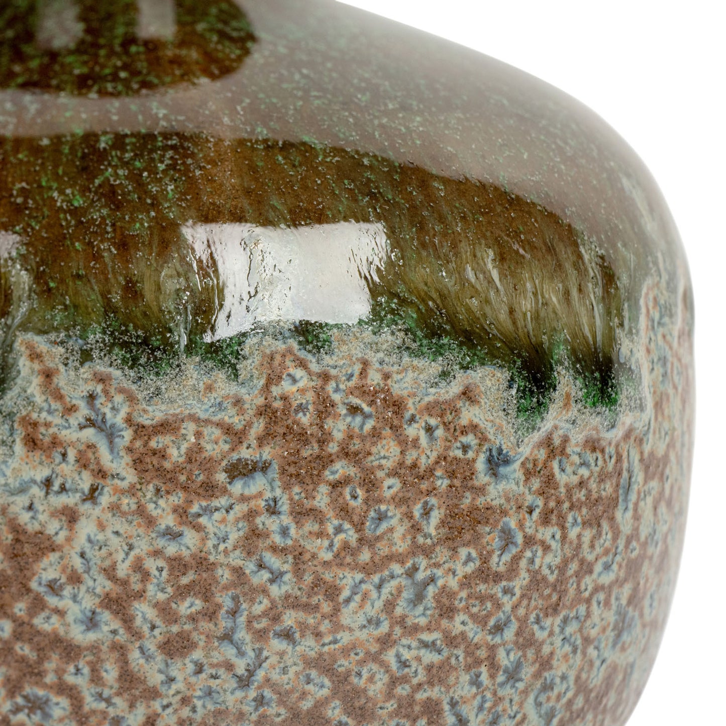 Forest Green Japanese Mini Vase detail