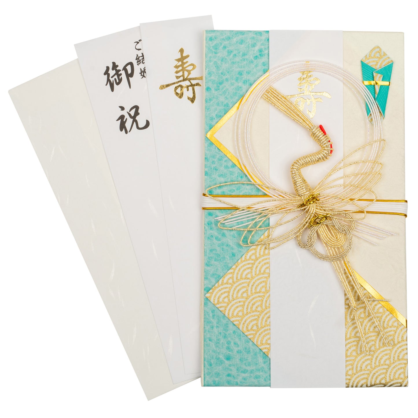 Golden Crane Japanese Wedding Card messages