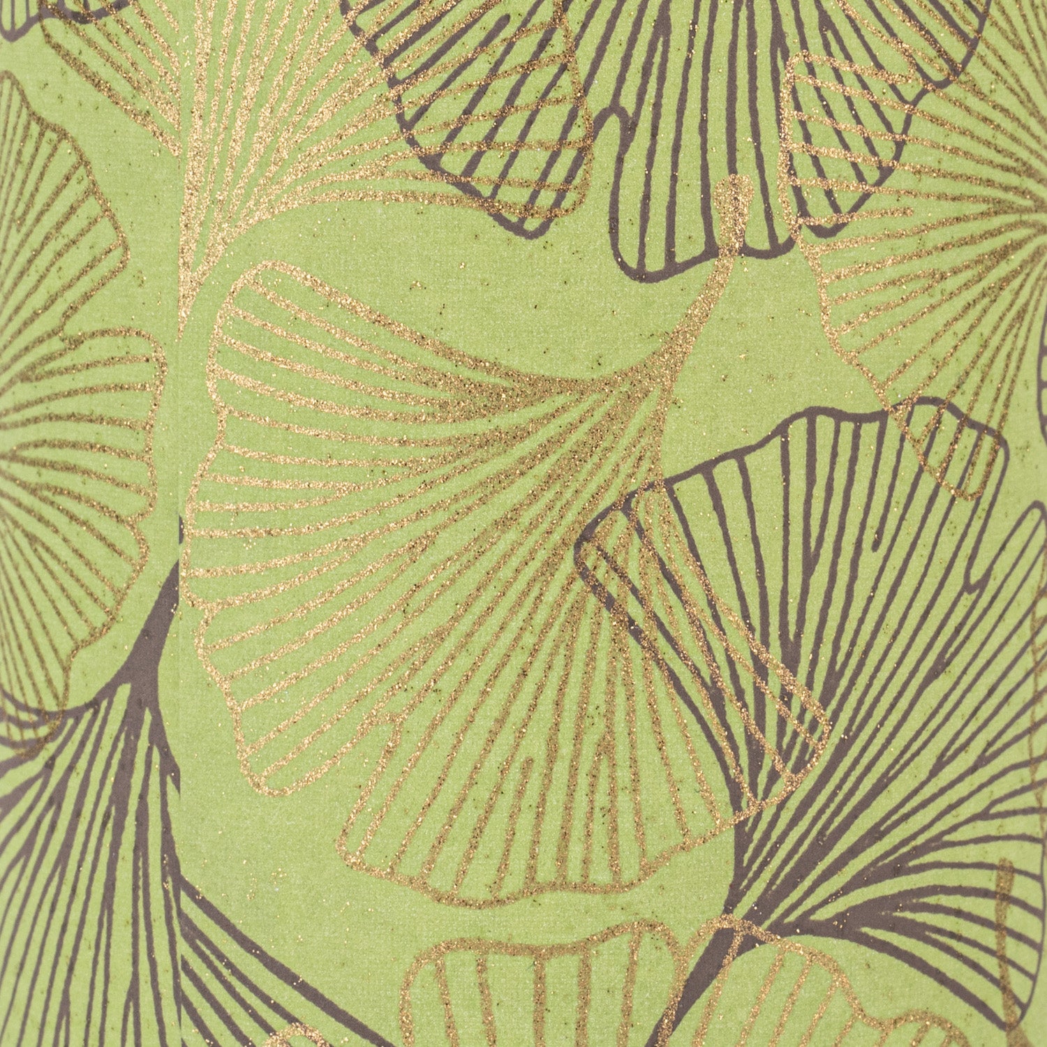 Green Ginkgo Premium Japanese Tea Caddy detail