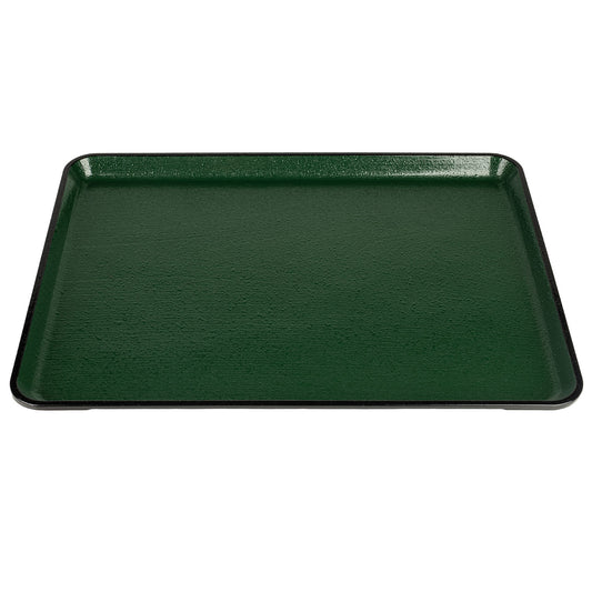 Green Non Slip Oblong Plastic Japanese Tray