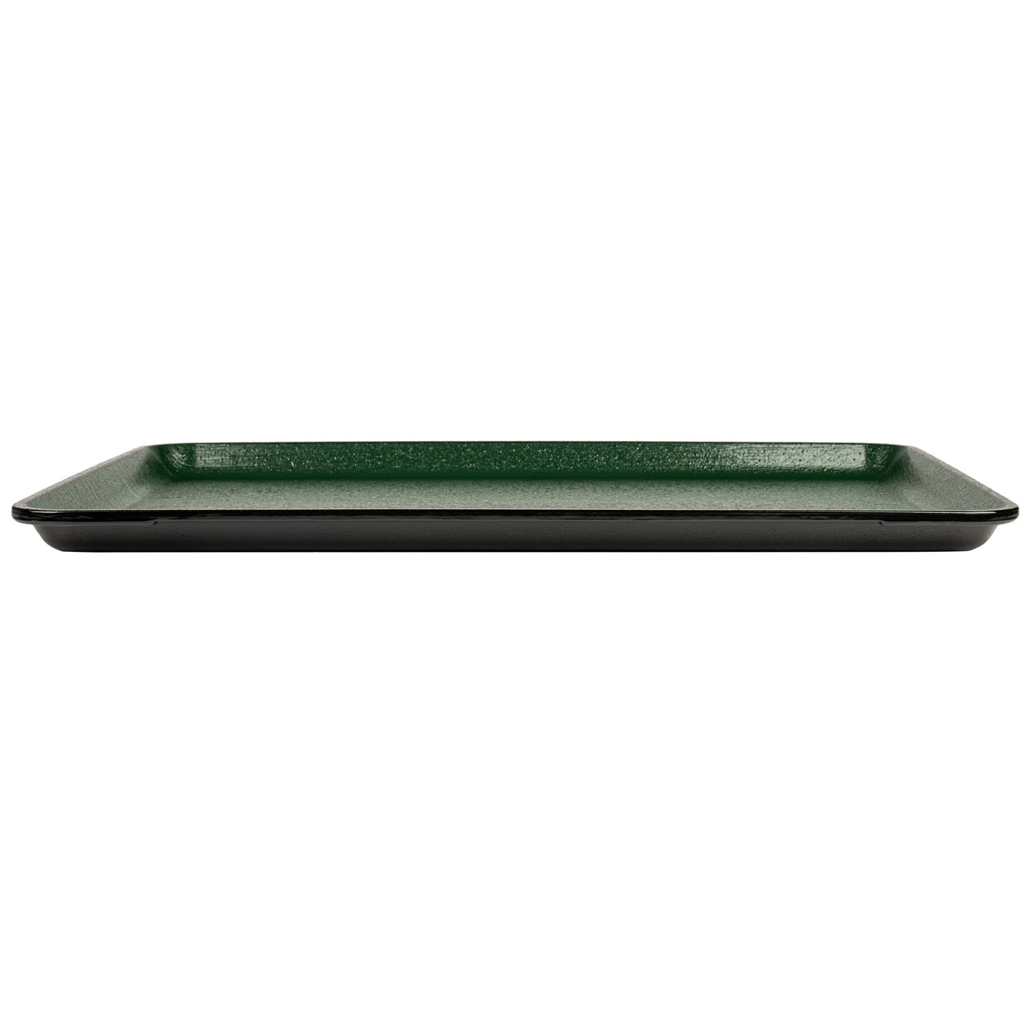 Green Non Slip Oblong Plastic Japanese Tray side