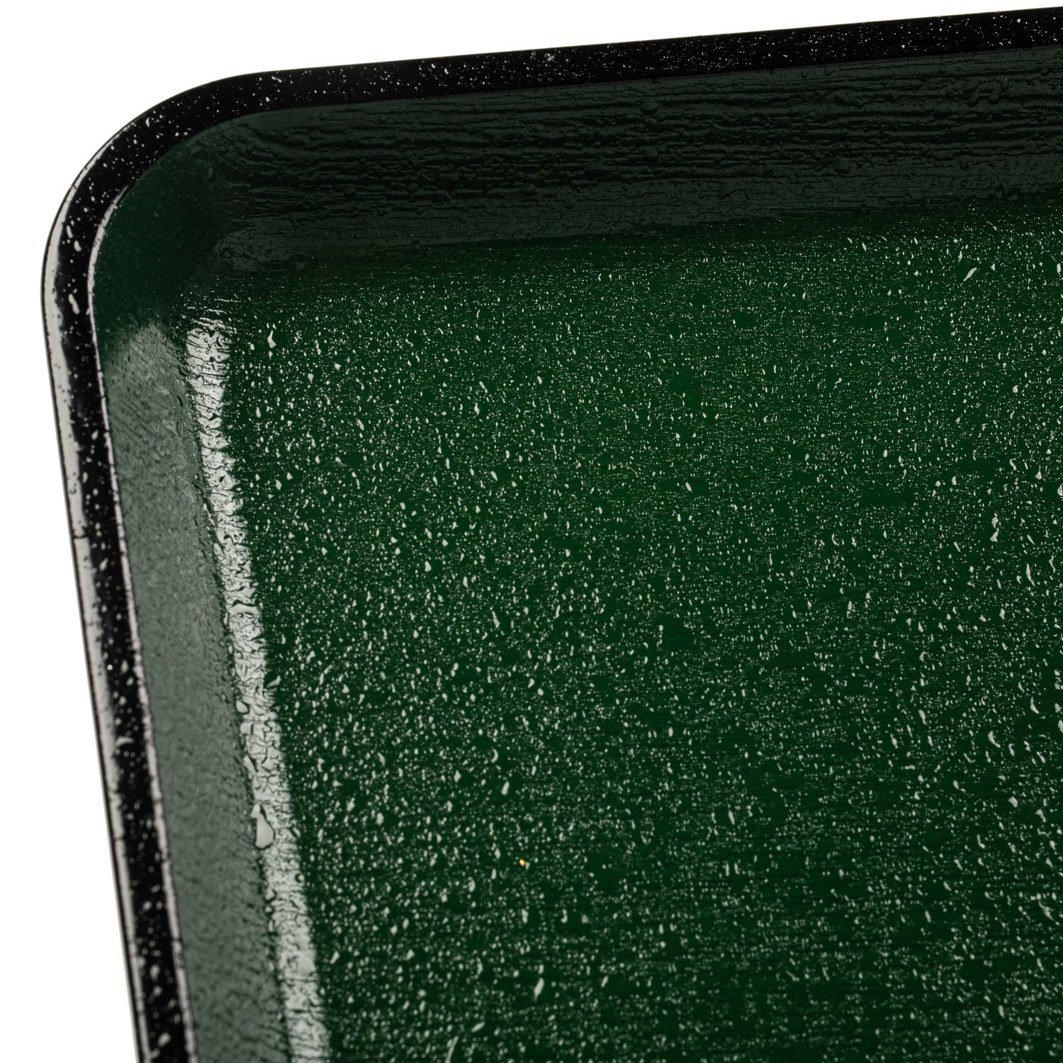 Green Non Slip Oblong Plastic Japanese Tray detail