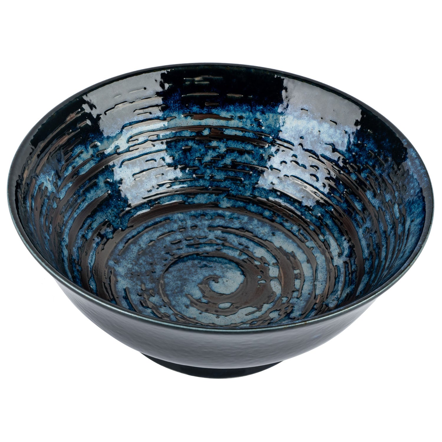 Hake Blue Japanese Ramen Bowl open