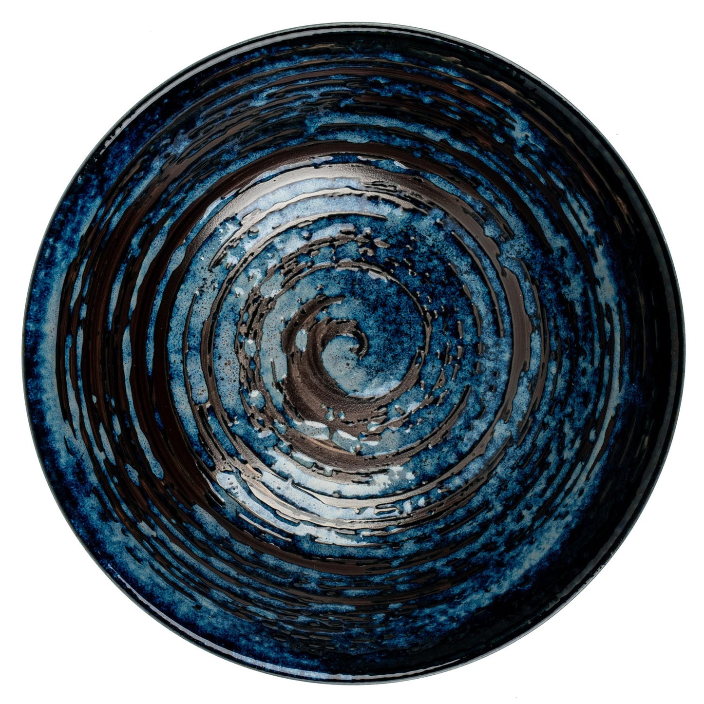 Hake Blue Japanese Ramen Bowl top