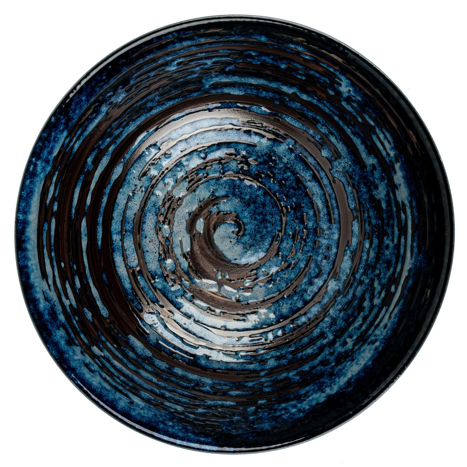 Hake Blue Japanese Ramen Bowl top