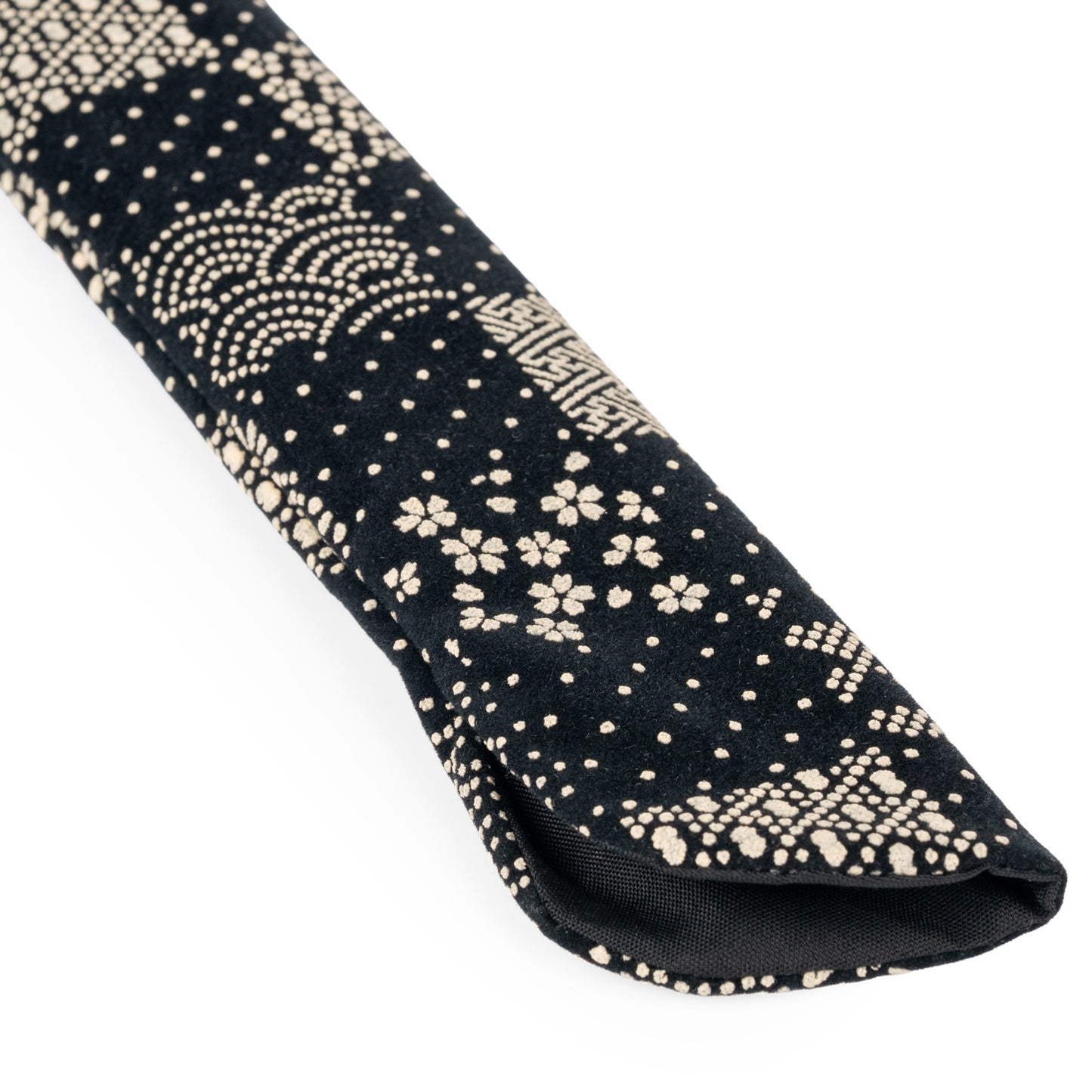 Inden Style Patchwork Japanese Folding Fan Case detail