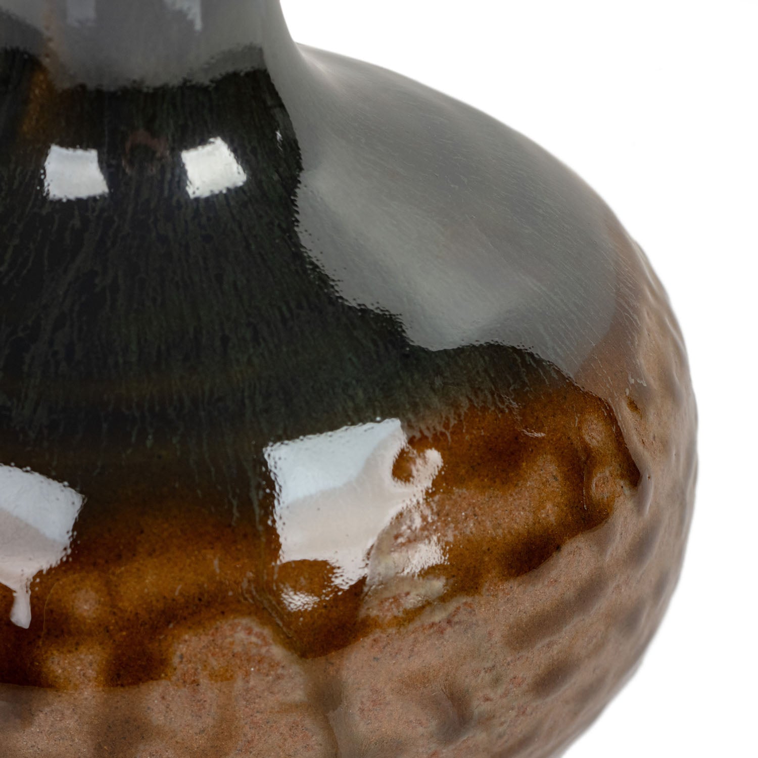 Irabo Khaki Japanese Mini Vase detail