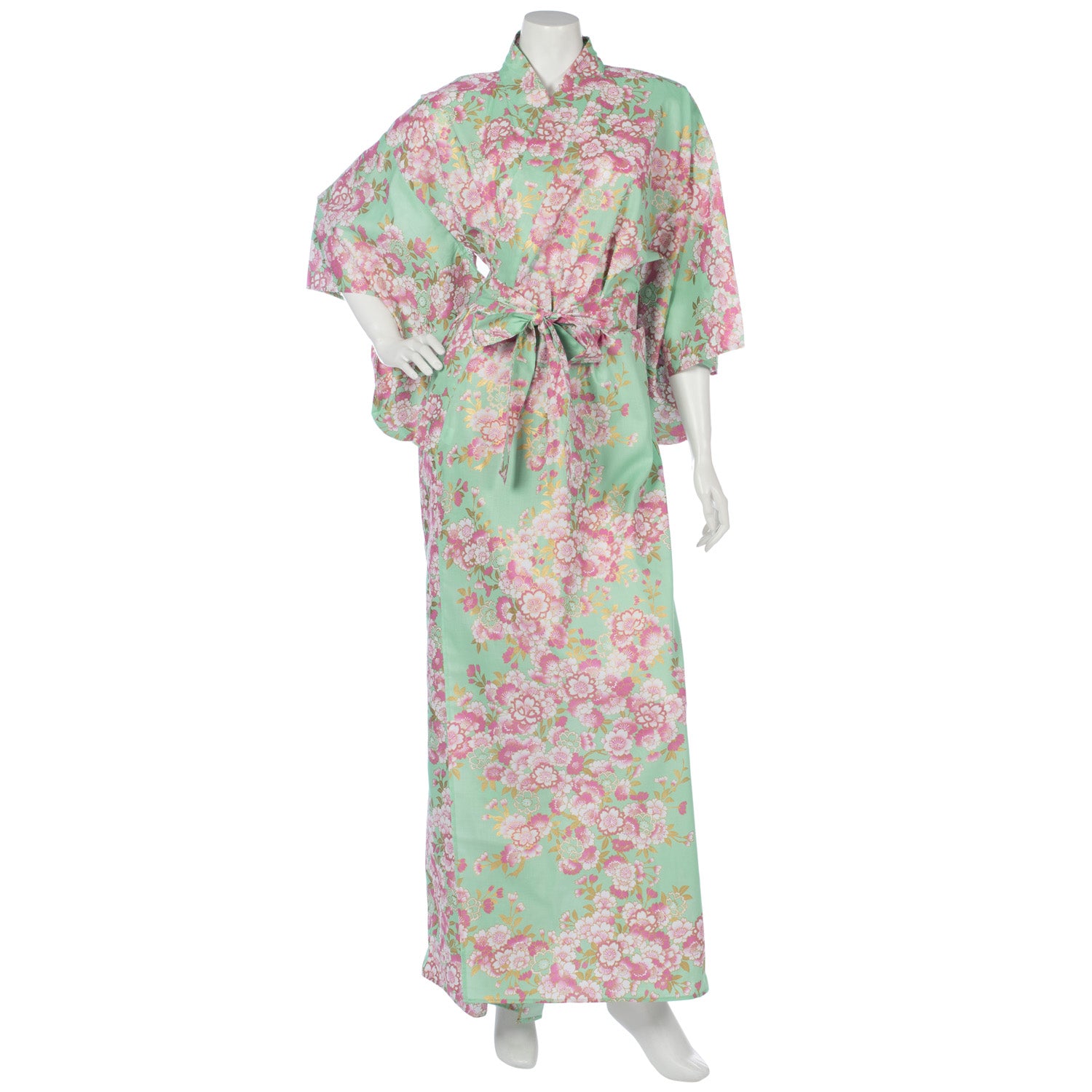 Jade Green Long Kimono The Japanese Shop Jade Green Long Kimono The Japanese Shop