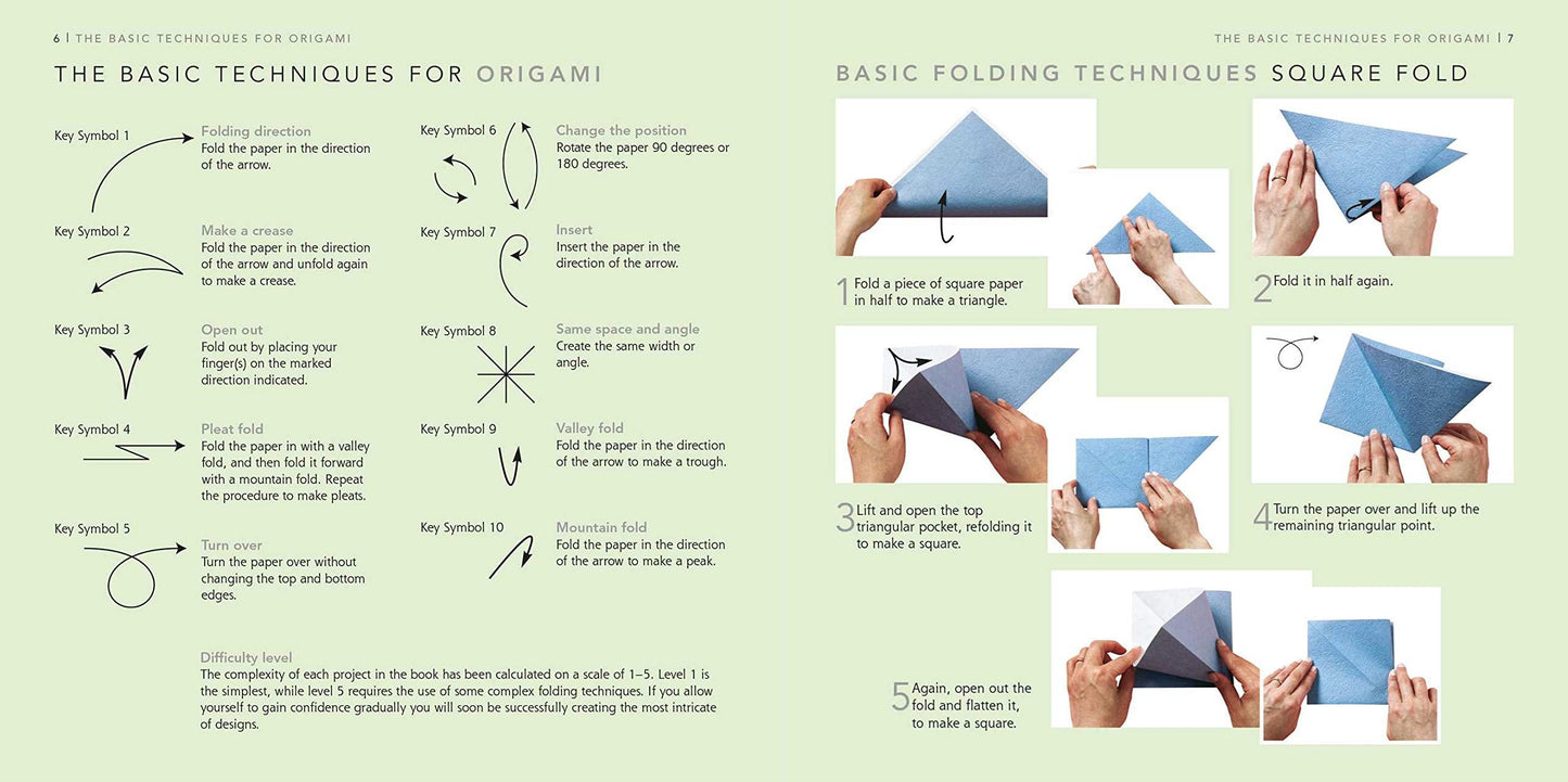 Japanese Origami Paper Block plus Project Book example page 2