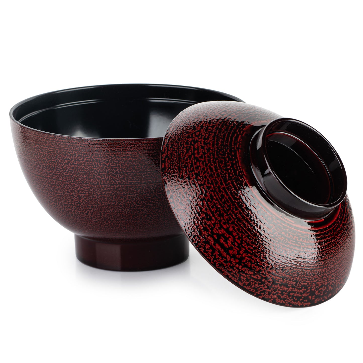 Kai Japanese Lacquer Bowl and Lid open