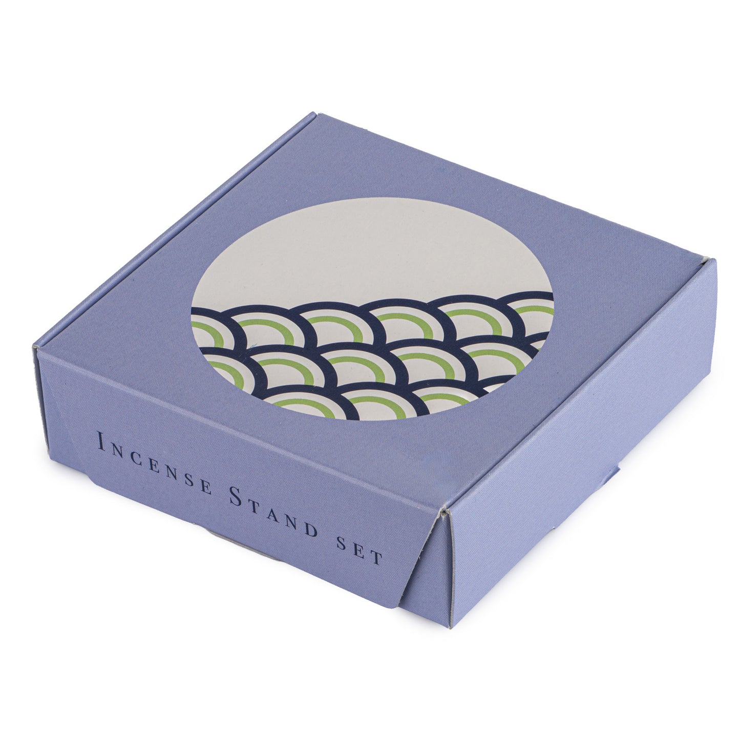 Komon Wave Japanese Incense Holder Set gift box