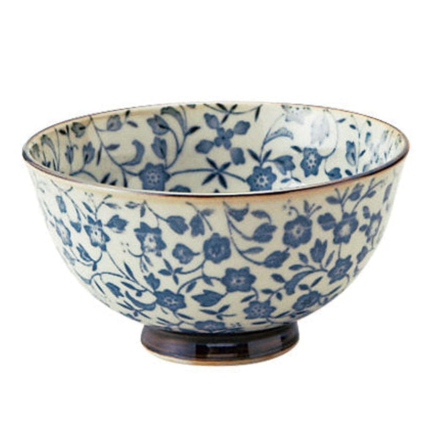 Kozome Karakusa Traditional Japanese Rice Bowl