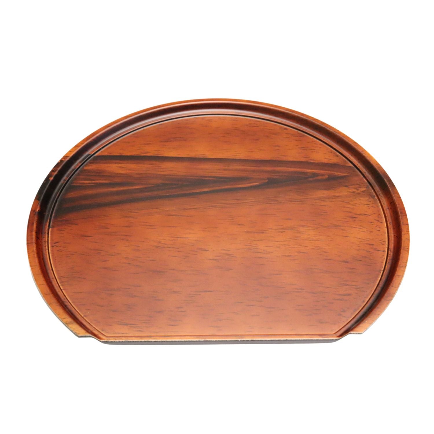 Large Brown Half Moon Japanese Tray