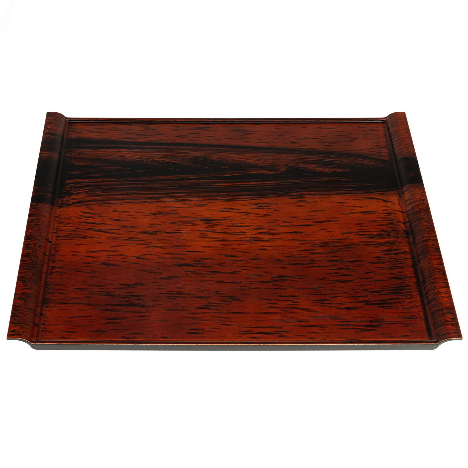 Large Brown Wood Effect Japanese Tray