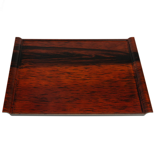 Large Brown Wood Effect Japanese Tray