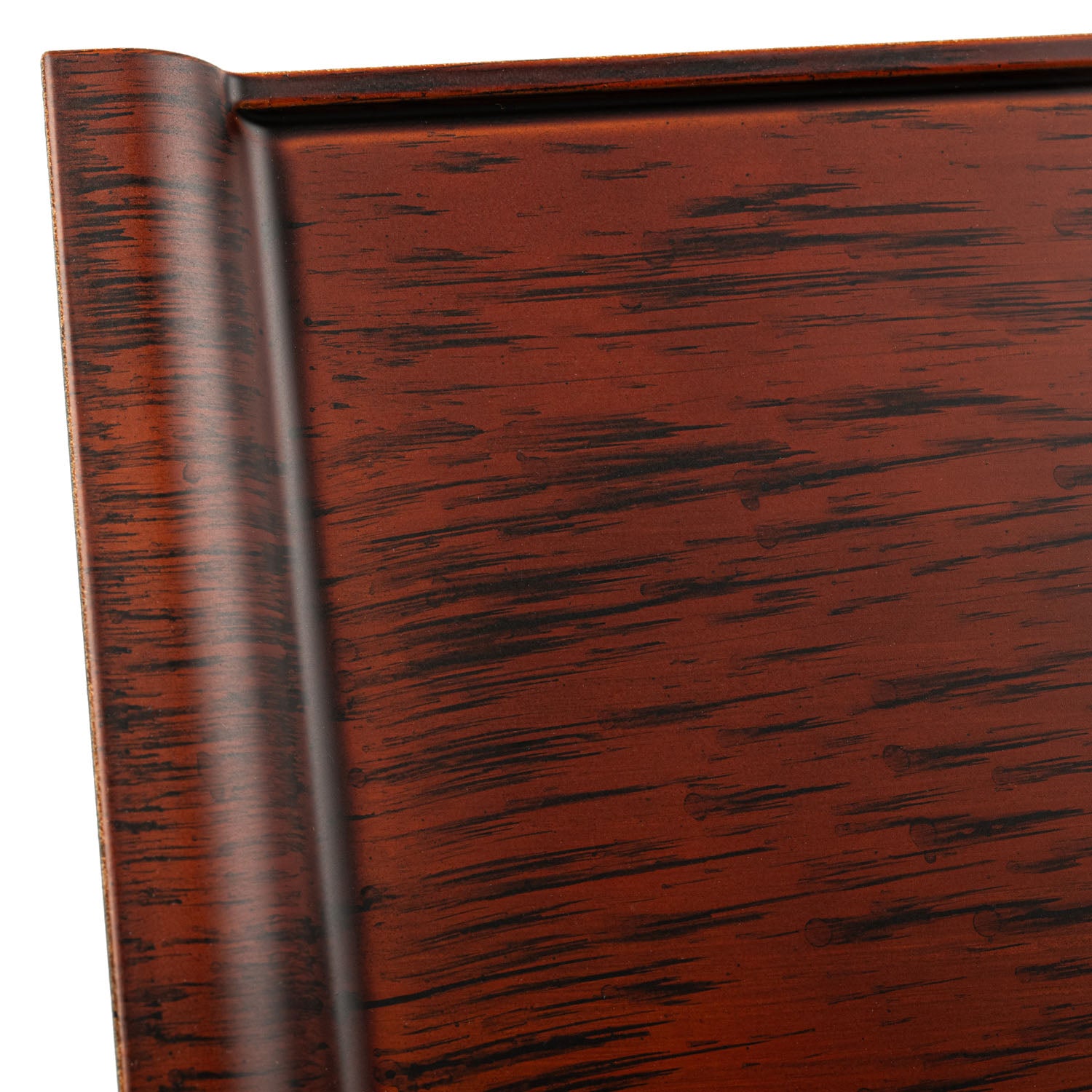Large Brown Wood Effect Japanese Tray edge detail