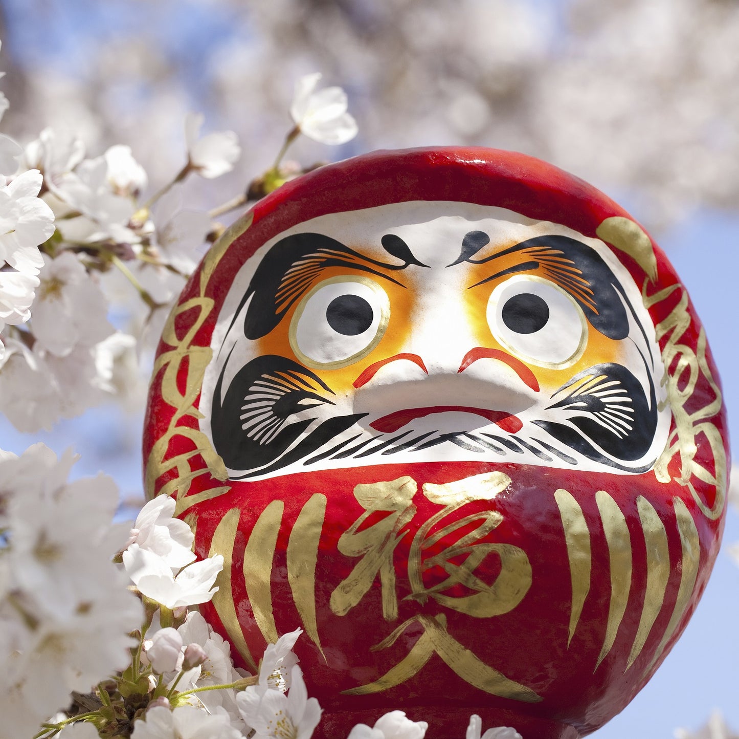 Large Red Japanese Daruma Doll Lucky God