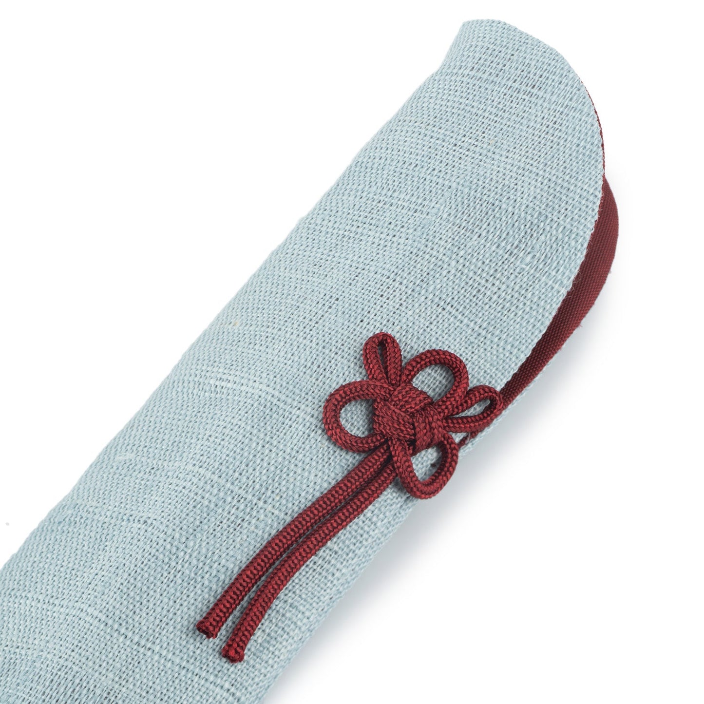 Light Blue Japanese Folding Fan Case detail