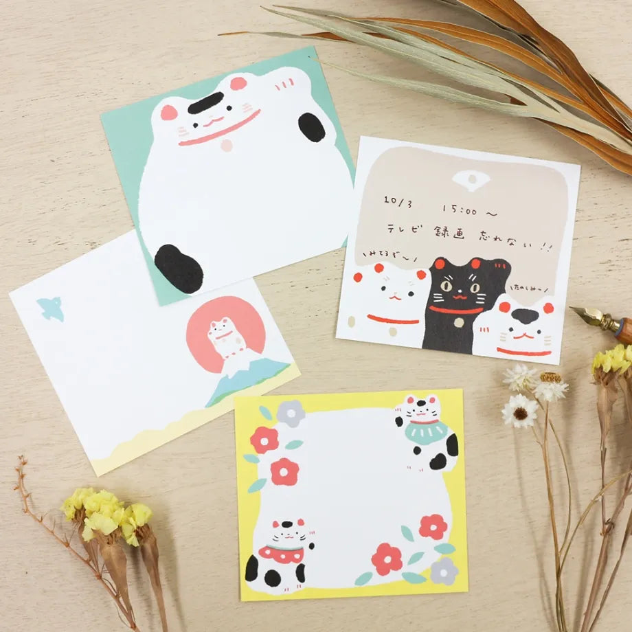 Maneki Neko Small Japanese Memo Pad lifestyle