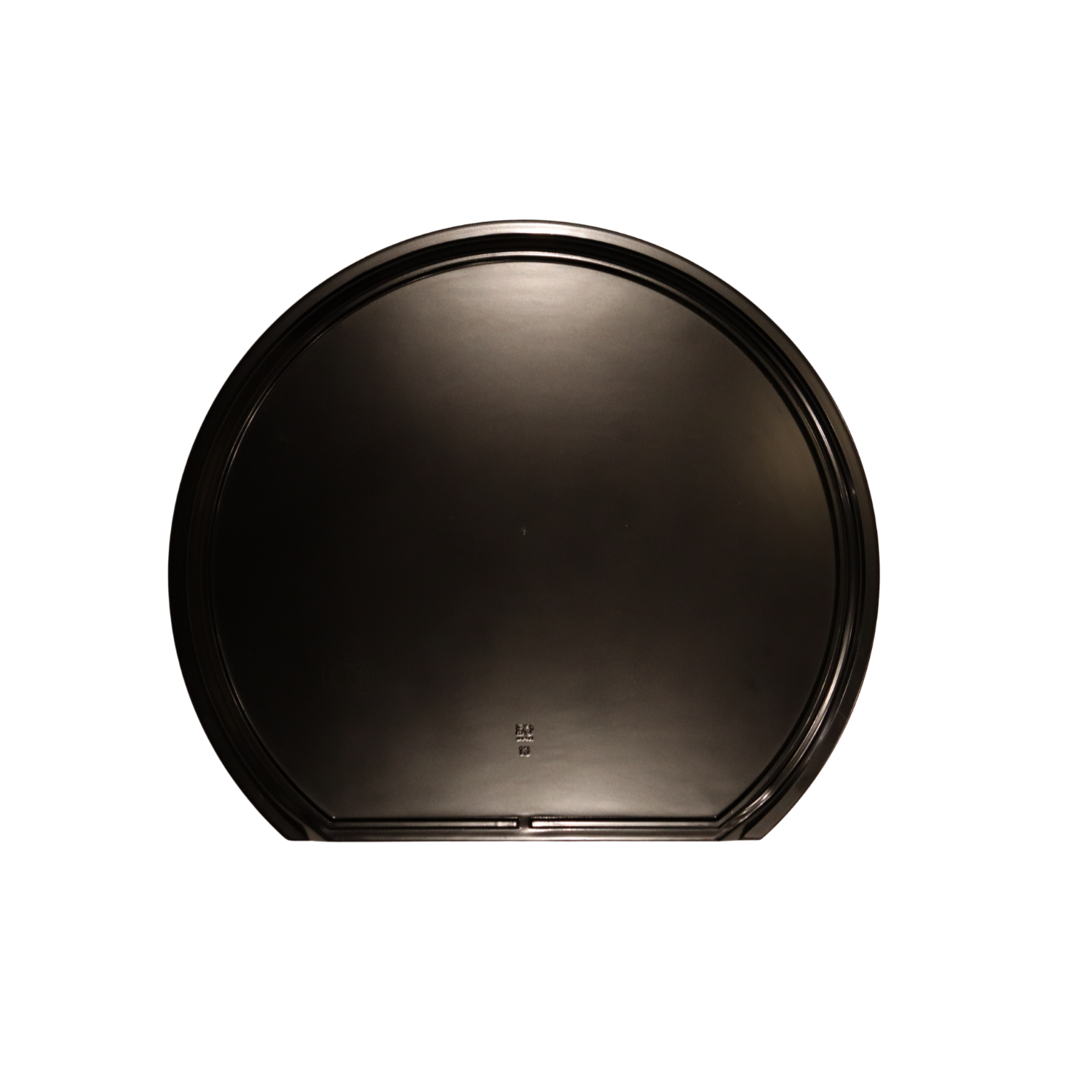 Large Brown Half Moon Japanese Tray bottom