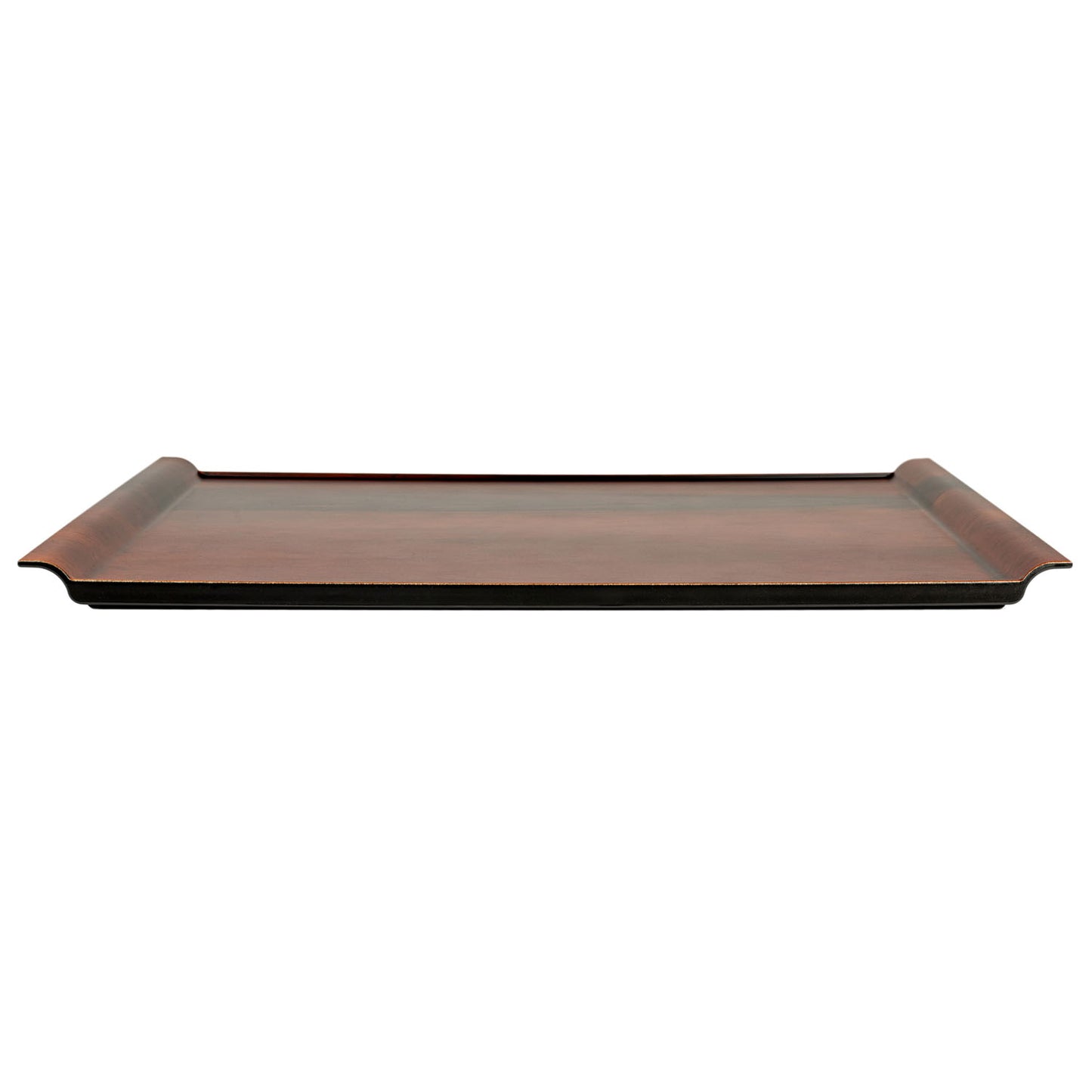Medium Brown Wood Effect Japanese Tray side