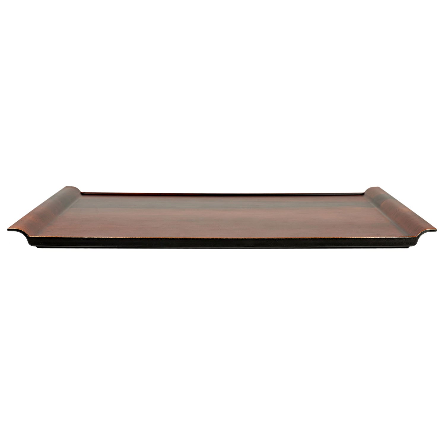 Medium Brown Wood Effect Japanese Tray side
