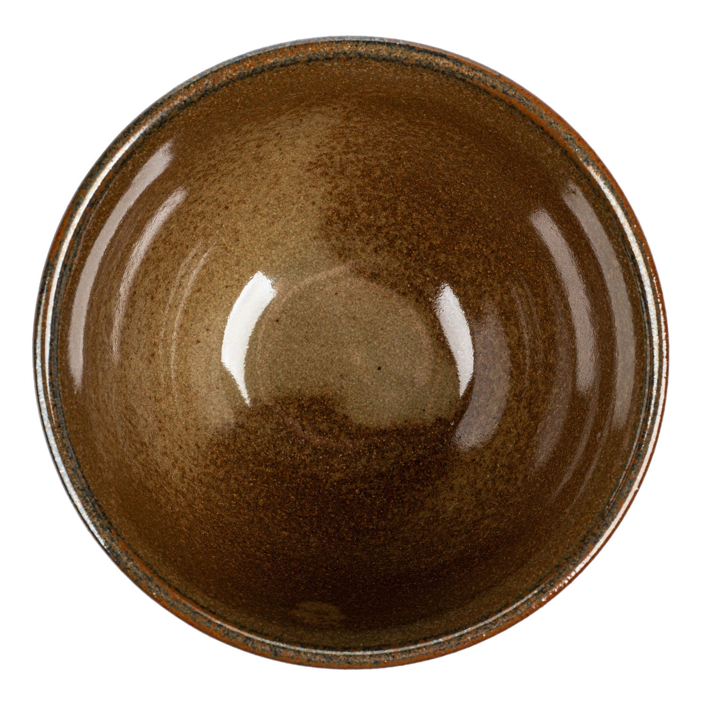 Mustard Eureka Small Japanese Bowl top
