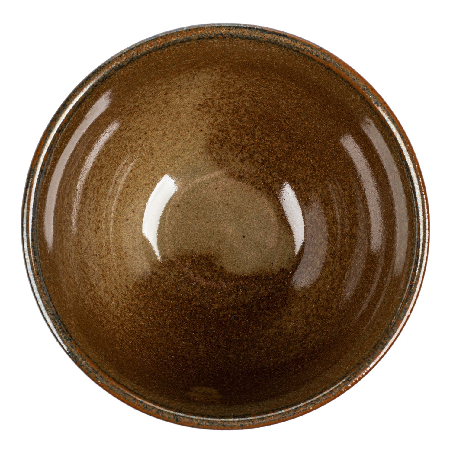 Mustard Eureka Small Japanese Bowl top