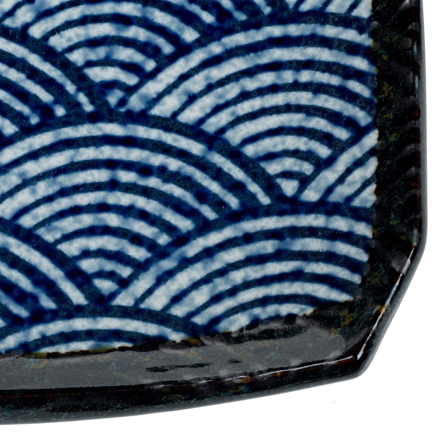 New Seikaha Oblong Japanese Sushi Gift Set close up
