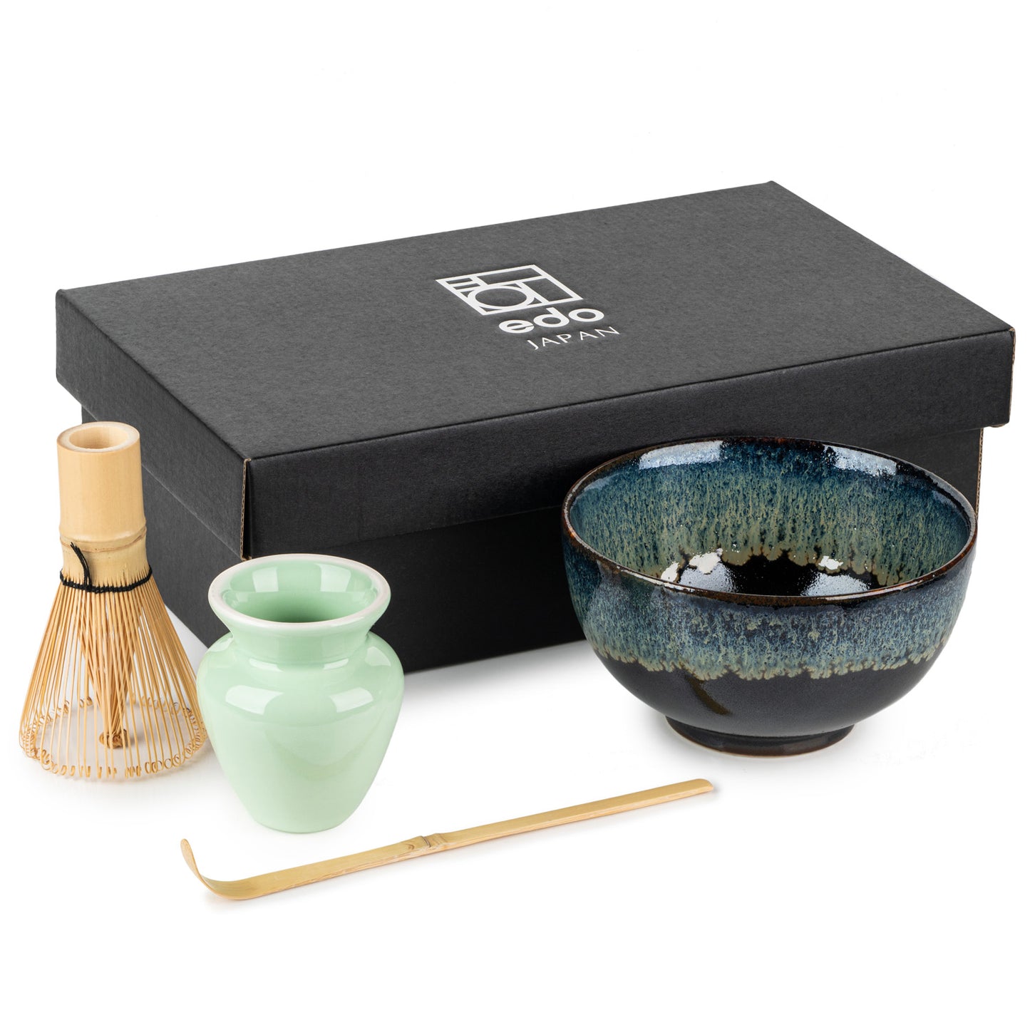 Okinawa Japanese Matcha Tea Bowl Gift Set and gift box