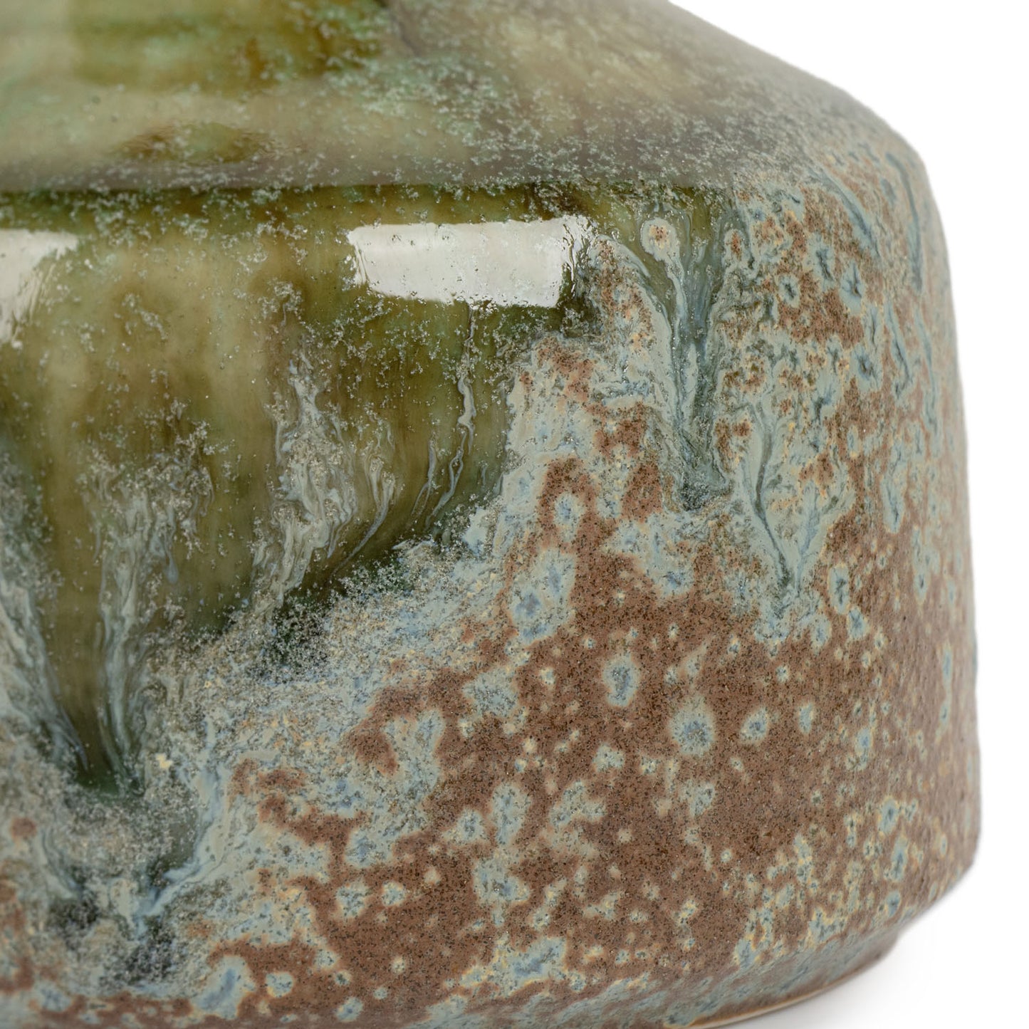 Olive Japanese Mini Vase detail