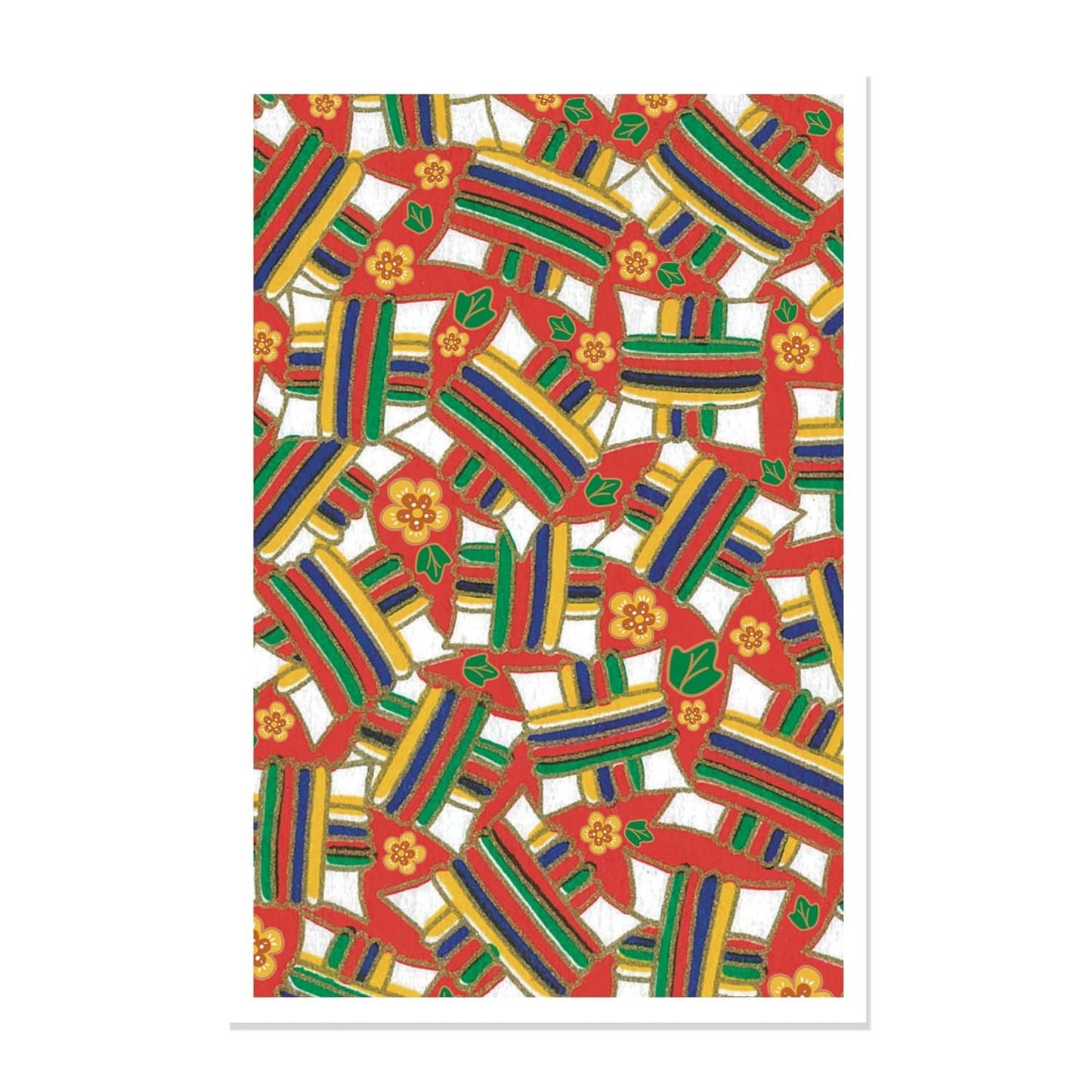 Pack 12 Chiyogami Japanese Greetings Cards design 3